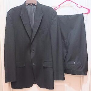 Sean John Fine Tailoring Men Tall 2-Piece black suit Jacket 42XL/Pants 38W X 34L